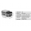 Портативен компресорен хладилник HAWEK 20L – 12V / 24V / 220V | Охлаждане и замразяване навсякъде , модел: С20