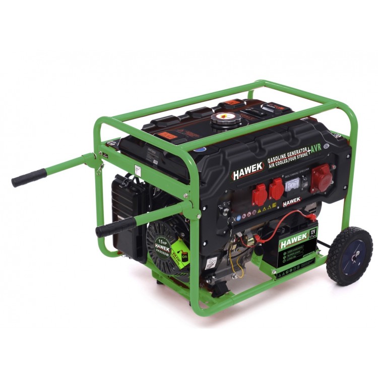 Бензинов монофазен генератор HAWEK Pro HK6500 , 420cc , 25 л, 6,5 kW Бензинов монофазен генератор HAWEK Pro HK6500 , 420cc , 25 л, 6,5 kW