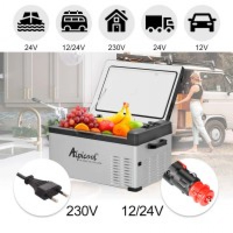Портативен Компресорен хладилник 20 литра AlpiCool 20L 12V, 24V, 220V, Хладилна Кутия, Фризер Портативен Компресорен хладилник 20 литра AlpiCool 20L 12V, 24V, 220V, Хладилна Кутия, Фризер