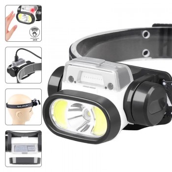 ФЕНЕР ЧЕЛНИК СЪС СЕНЗОР ЗАРЕЖДАЩ USB CHARGING HEADLAMP SENSE