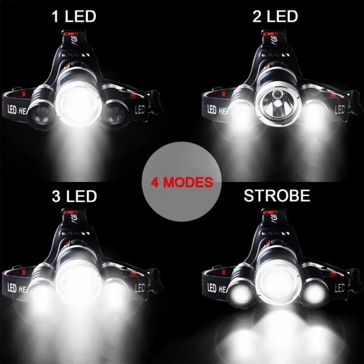 ЧЕЛНИК С ТРИ ЛЕД ДИОДА 3XCREE T6 , BUL 2828 ЧЕЛНИК С ТРИ ЛЕД ДИОДА 3XCREE T6 , BUL 2828