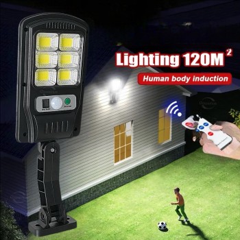 5бр.LED COB Соларна сензорна лампа 1200W с дистанционно
