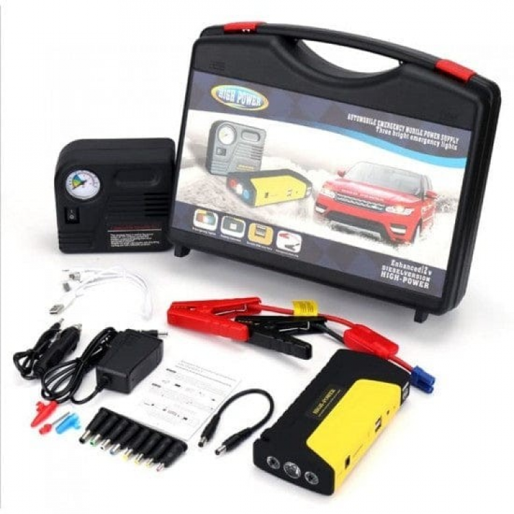 Стартерно устройство high power jump starter за кола + компресор