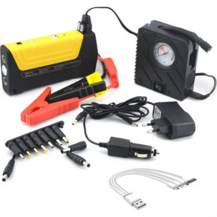 Стартерно устройство high power jump starter за кола + компресор