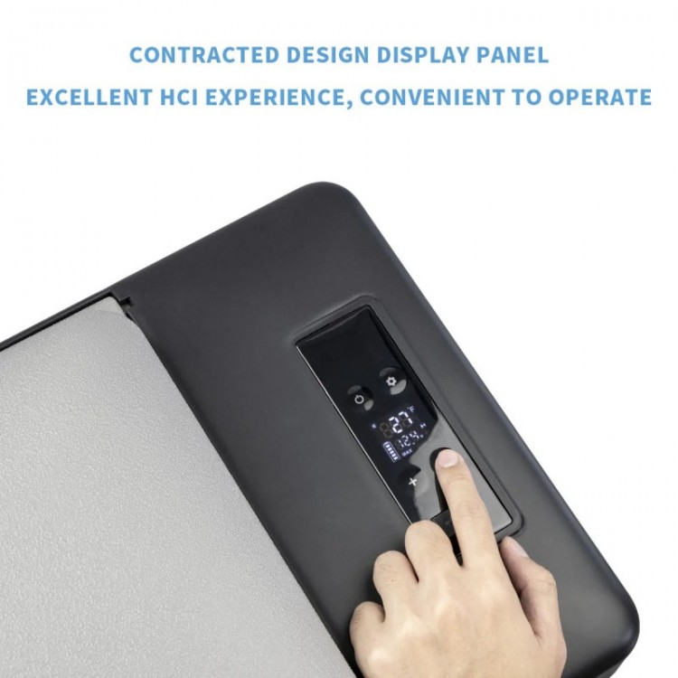 Портативен Компресорен хладилник AlpiCool 40 литра 12V 24V 220V, Хладилна Кутия, Фризер