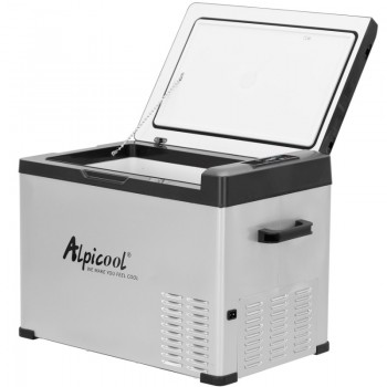 Портативен Компресорен хладилник AlpiCool 40 литра 12V 24V 220V, Хладилна Кутия, Фризер