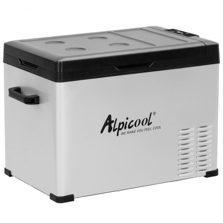 Портативен Компресорен хладилник AlpiCool 40 литра 12V 24V 220V, Хладилна Кутия, Фризер