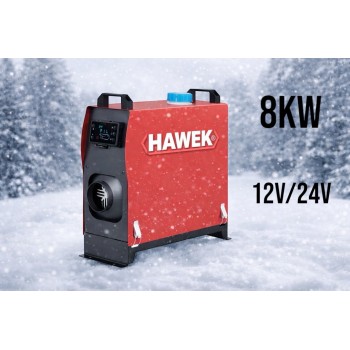 Суха Дизелова Печка HAWEK  8kW – за кемпери, бусове и гаражи 12V / 24V / 220V