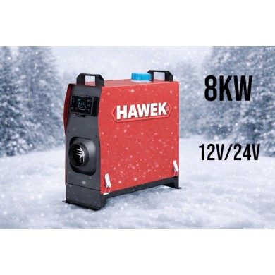Суха Дизелова Печка HAWEK  8kW – за кемпери, бусове и гаражи 12V / 24V / 220V