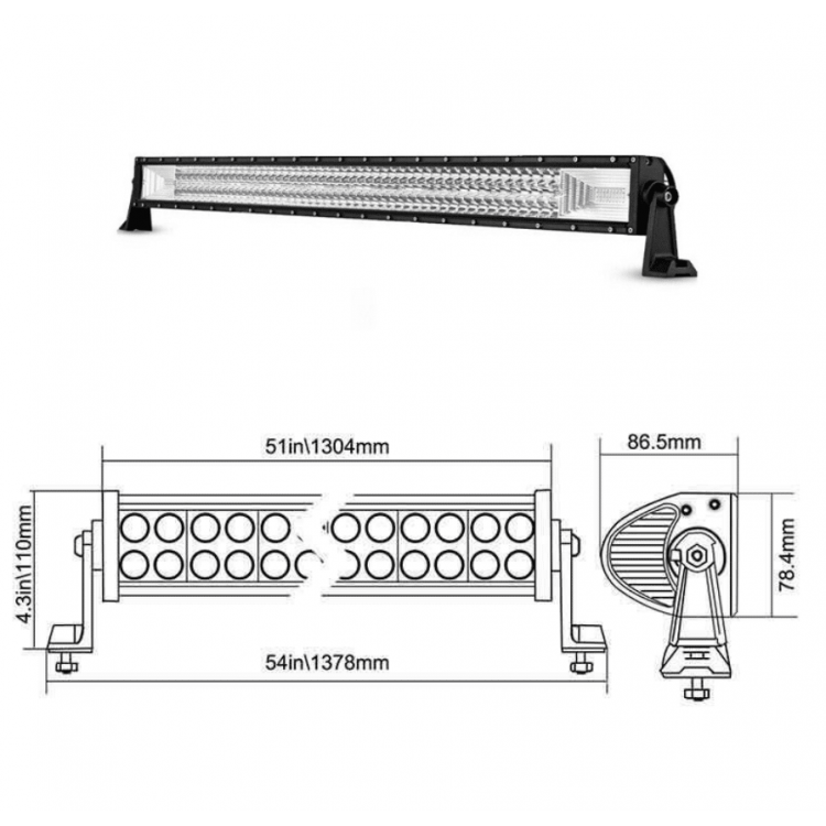 7D 7Д ДИОДЕН ЛЕД БАР / LED BAR 135 СМ 729W 7D 7Д ДИОДЕН ЛЕД БАР / LED BAR 135 СМ 729W