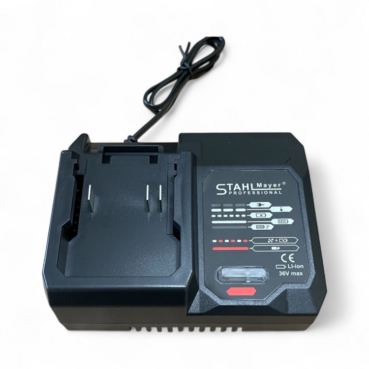 АКУМУЛАТОРЕН ЪГЛОШЛАЙФ 36V 8,0AH STAHLMAYER-Black