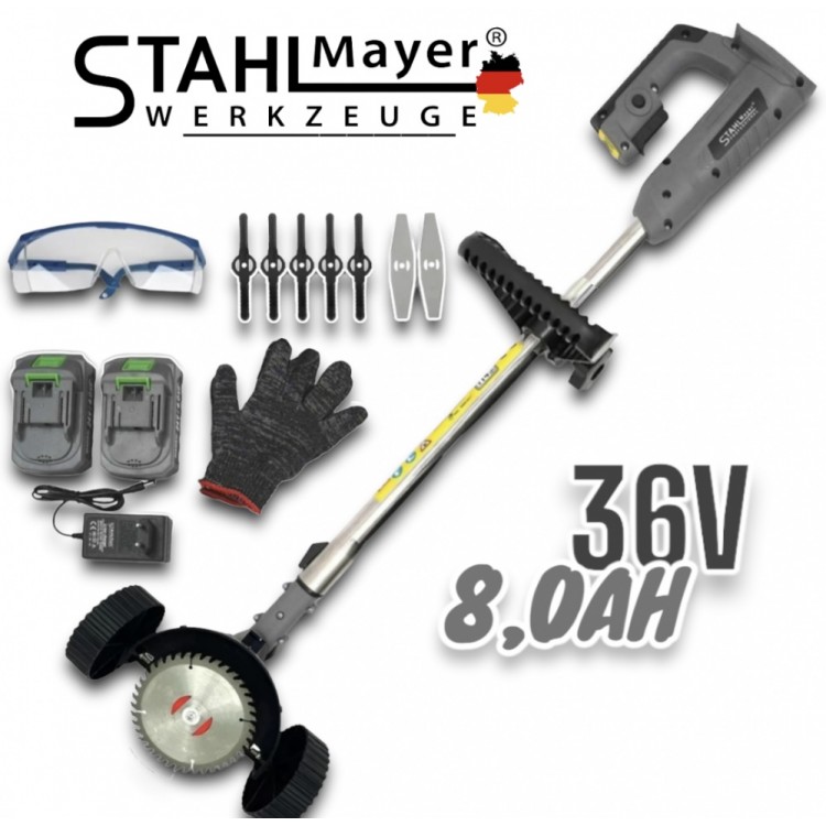 Акумулаторен тример STAHLMAYER PRO 24V с колелца Акумулаторен тример STAHLMAYER PRO 24V с колелца