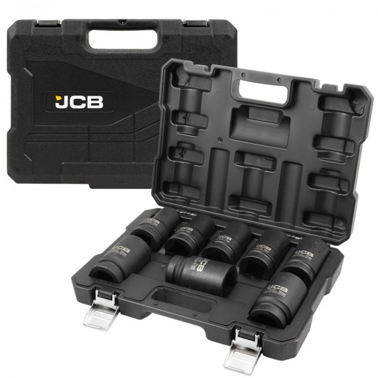 КОМПЛЕКТ ДЪЛБОКИ УДАРНИ ВЛОЖКИ 6-СТЕННИ 1" (22 – 41 ММ) 8 ЧАСТИ JCB 8081-5MPB КОМПЛЕКТ ДЪЛБОКИ УДАРНИ ВЛОЖКИ 6-СТЕННИ 1" (22 – 41 ММ) 8 ЧАСТИ JCB 8081-5MPB
