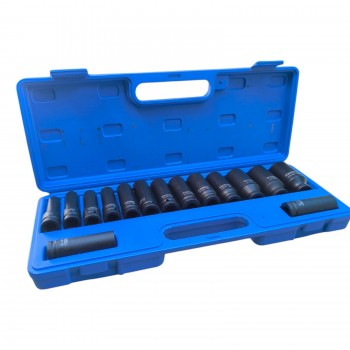 КОМПЛЕКТ УДАРНИ ВЛОЖКИ 1/2″ УДЪЛЖЕНИ 12стенни , 15 ЧАСТИ HAWEK КОМПЛЕКТ УДАРНИ ВЛОЖКИ 1/2″ УДЪЛЖЕНИ 12стенни , 15 ЧАСТИ HAWEK