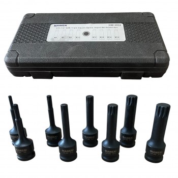 КОМПЛЕКТ УДАРНИ БИТОВЕ 1/2 – SPLINE 8 ЧАСТИ HAWEK , HW-2052