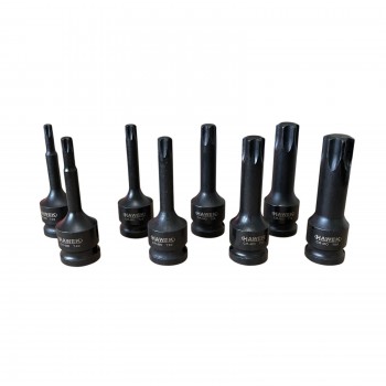 КОМПЛЕКТ УДАРНИ БИТОВЕ 1/2 – ТОРКС 8 ЧАСТИ HAWEK  КОМПЛЕКТ УДАРНИ БИТОВЕ 1/2 – ТОРКС 8 ЧАСТИ HAWEK