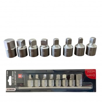 Ключ за КАРТЕР 8бр. 1/2“ 8-19ММ релса HAWEK , HW-4118MR
