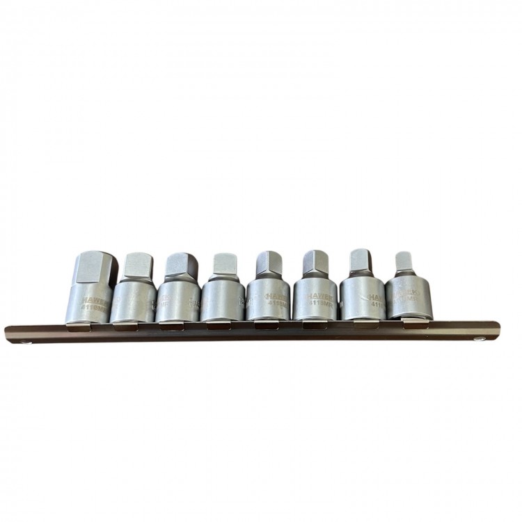 Ключ за КАРТЕР 8бр. 1/2“ 8-19ММ релса HAWEK , HW-4118MR