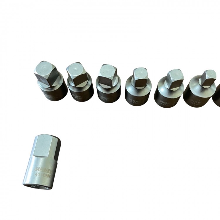 Ключ за КАРТЕР 8бр. 1/2“ 8-19ММ релса HAWEK , HW-4118MR