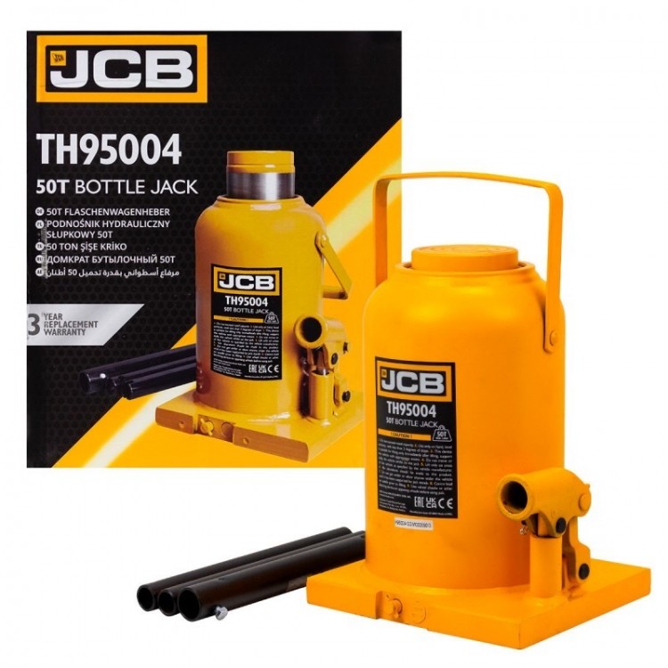 Хидравличен крик JCB ТH95004, тип бутилка, 50т Хидравличен крик JCB ТH95004, тип бутилка, 50т