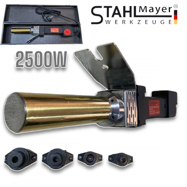Поялник за Полипропилен 16-32мм 2500W STAHLMAYER Лепачка за ППР Тръби Поялник за Полипропилен 16-32мм 2500W STAHLMAYER Лепачка за ППР Тръби