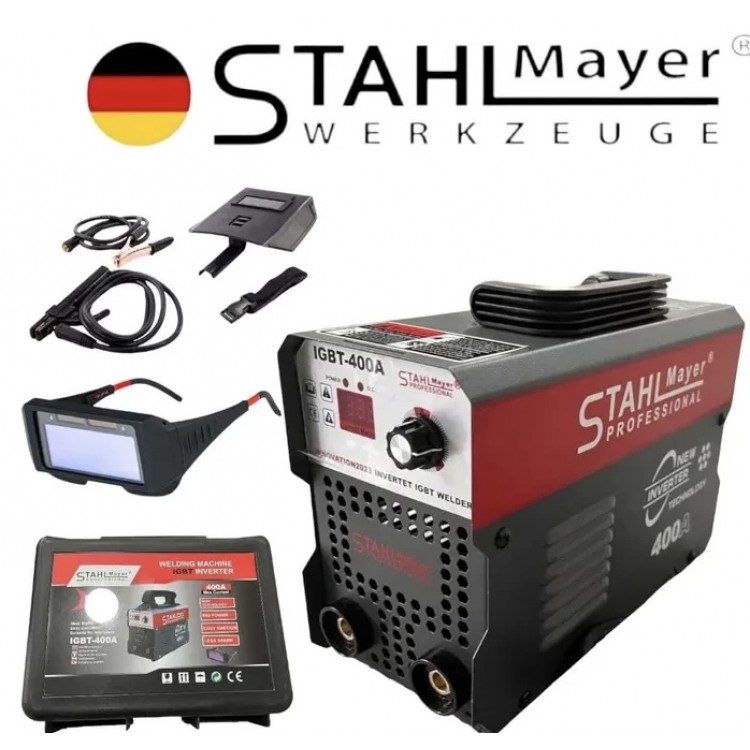 ИНВЕРТОРЕН ЕЛЕКТРОЖЕН 400A + ОЧИЛА ЗА ЗАВАРЯВАНЕ STAHLMAYER ИНВЕРТОРЕН ЕЛЕКТРОЖЕН 400A + ОЧИЛА ЗА ЗАВАРЯВАНЕ STAHLMAYER