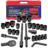 Ударно гедоре комплект EVERFORCE 26 части 12-стен (3/4"-1", 17-65 mm) Ударно гедоре комплект EVERFORCE 26 части 12-стен (3/4"-1", 17-65 mm)