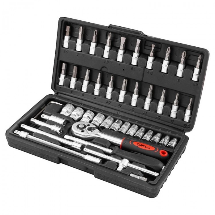 Гедоре 46 части 1/4" , STAHLMAYER Гедоре 46 части 1/4" , STAHLMAYER