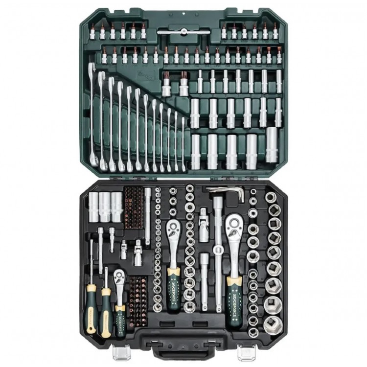 Гедоре 216 части ROCKFORCE Premium , XI-ON със специални вложки Гедоре 216 части ROCKFORCE Premium , XI-ON със специални вложки