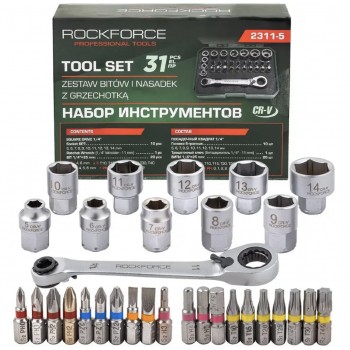 МИНИ ГЕДОРЕ 31 ЧАСТИ 1/4'' ROCKFORCE