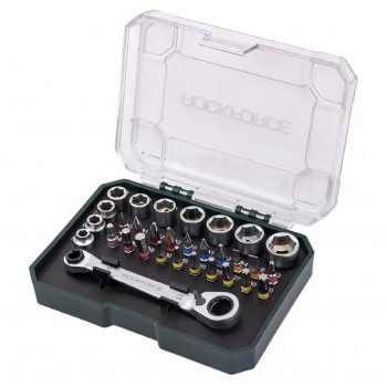 МИНИ ГЕДОРЕ 31 ЧАСТИ 1/4'' ROCKFORCE МИНИ ГЕДОРЕ 31 ЧАСТИ 1/4'' ROCKFORCE