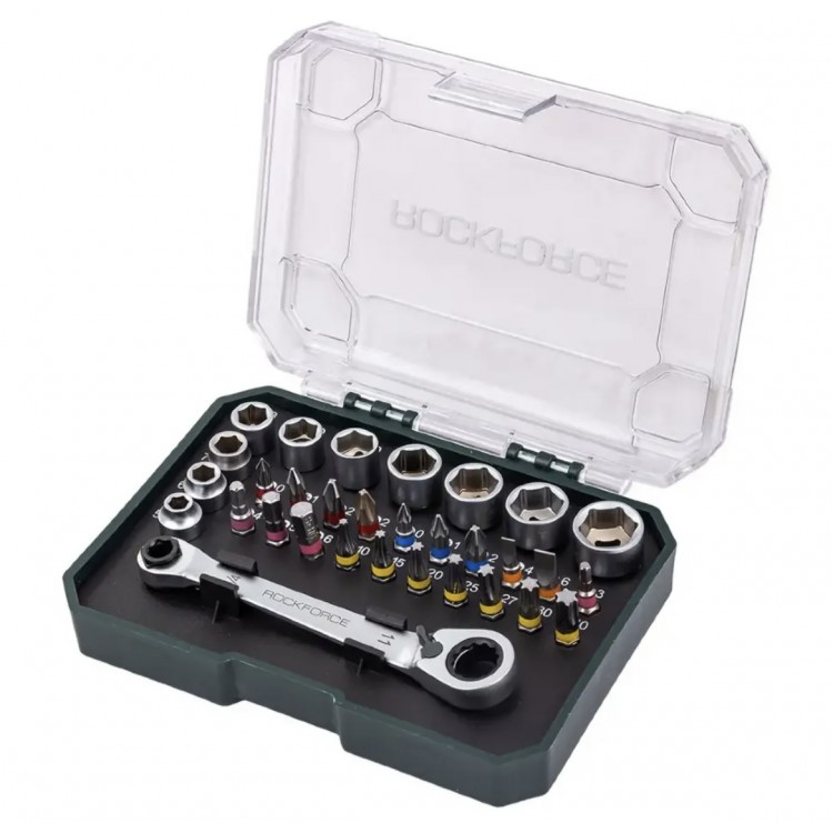 МИНИ ГЕДОРЕ 31 ЧАСТИ 1/4'' ROCKFORCE МИНИ ГЕДОРЕ 31 ЧАСТИ 1/4'' ROCKFORCE
