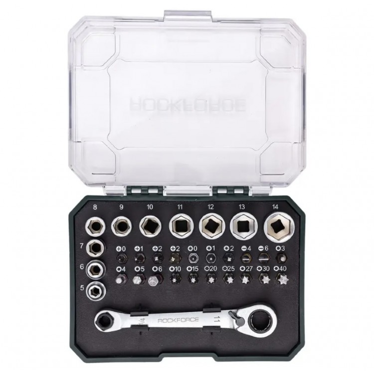 МИНИ ГЕДОРЕ 31 ЧАСТИ 1/4'' ROCKFORCE МИНИ ГЕДОРЕ 31 ЧАСТИ 1/4'' ROCKFORCE