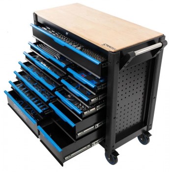 Количка с инструменти STAHLMAYER  JUMBO XXL/ 501 части  - Професионален шкаф с инструменти 12 чекмеджета