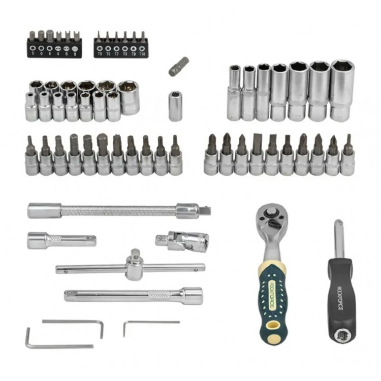 Гедоре 66 части 1/4" ROCKFORCE