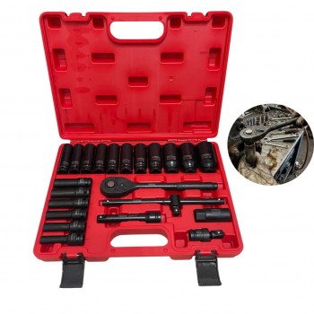 Ударно гедоре с дълбоки вложки  1/2 , 23части , STAHLMAYER