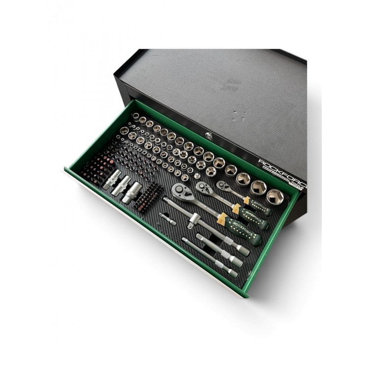 ROCKFORCE  шкаф с инструменти – 240 части, 5 чекмеджета