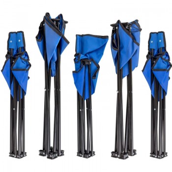 Сгъваема къмпинг маса с 4 стола, метална конструкция