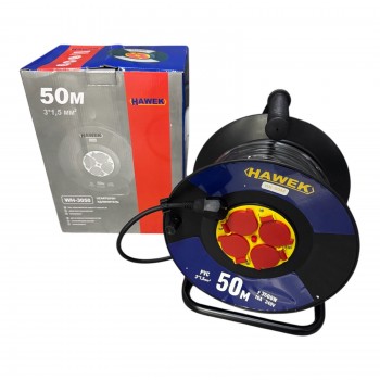 Удължител на макара с кабел HAWEK ,  50 м