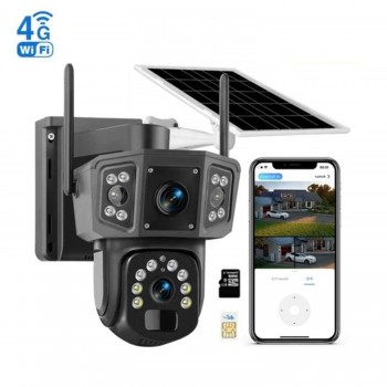 4G СОЛАРНА КАМЕРА СЪС SIM КАРТА  DUAL LENSE IPC-V380-P3