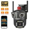 16MP SUNVISON  WiFi 4K външна камера с троен обектив 10x ZOOM 16MP SUNVISON  WiFi 4K външна камера с троен обектив 10x ZOOM