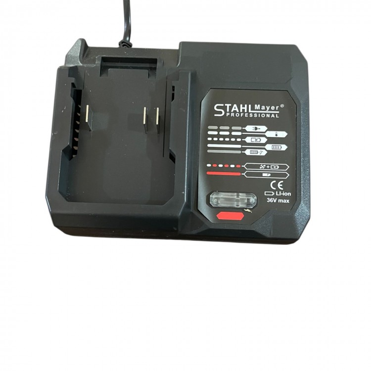 АКУМУЛАТОРНА РЕЗАЧКА STAHLMAYER 36V 10AH С ДИСПЛЕЙ , ДВЕ БАТЕРИИ И 2 ВЕРИГИ – 30СМ ШИНА