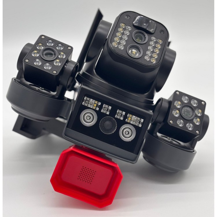 Соларна охранителна камера Sunvision – 16 MP, 3 обектива, аларма  ,  Wi-Fi , модел 28-80