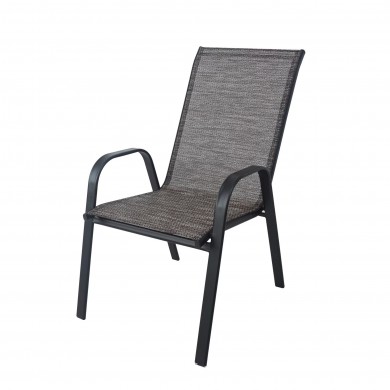 Градински стол текстилен, с метална конструкция