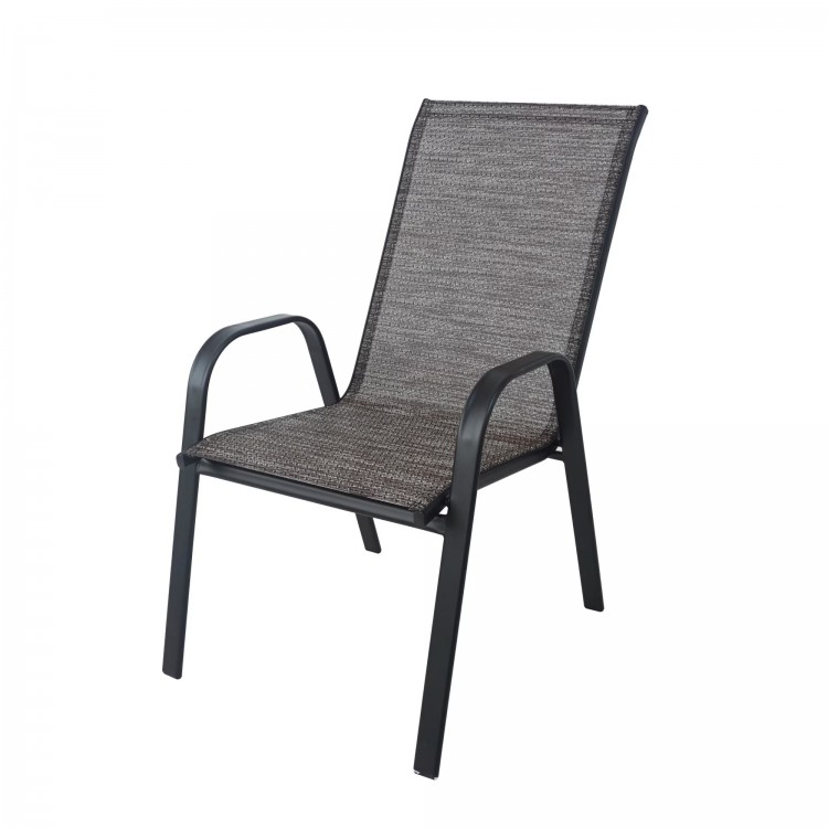 Градински стол текстилен, с метална конструкция