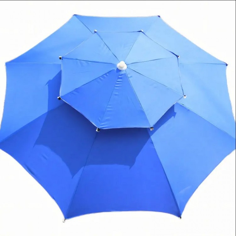 Плажен / градински чадър с двоен таван против вятър