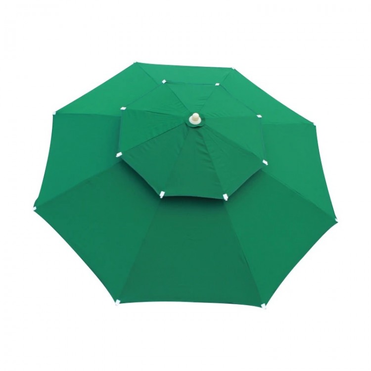 Плажен / градински чадър с двоен таван против вятър