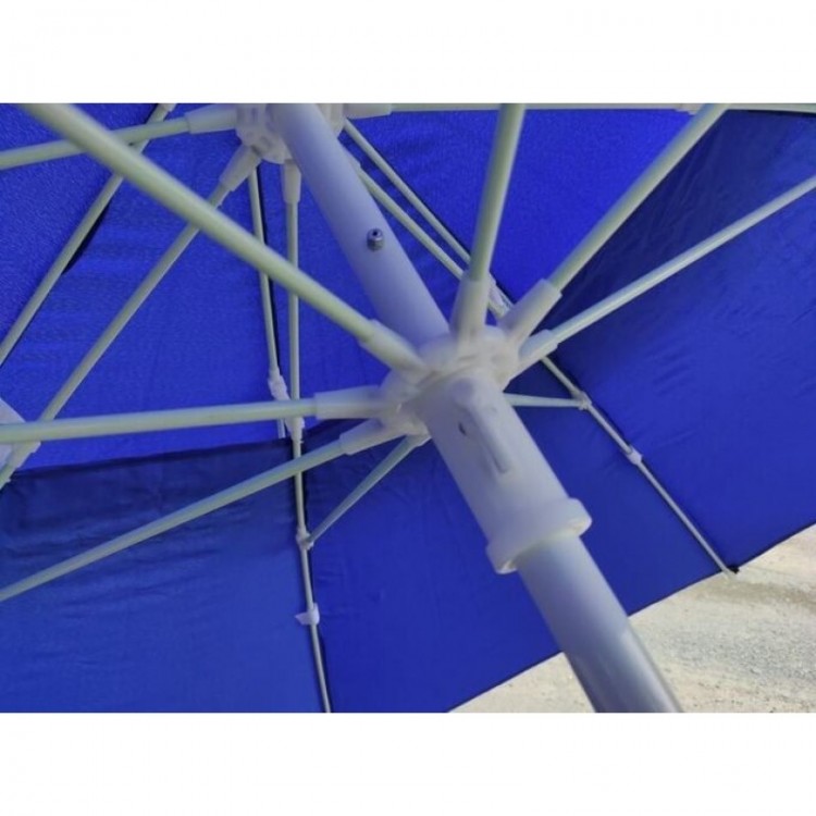 Плажен / градински чадър с двоен таван против вятър