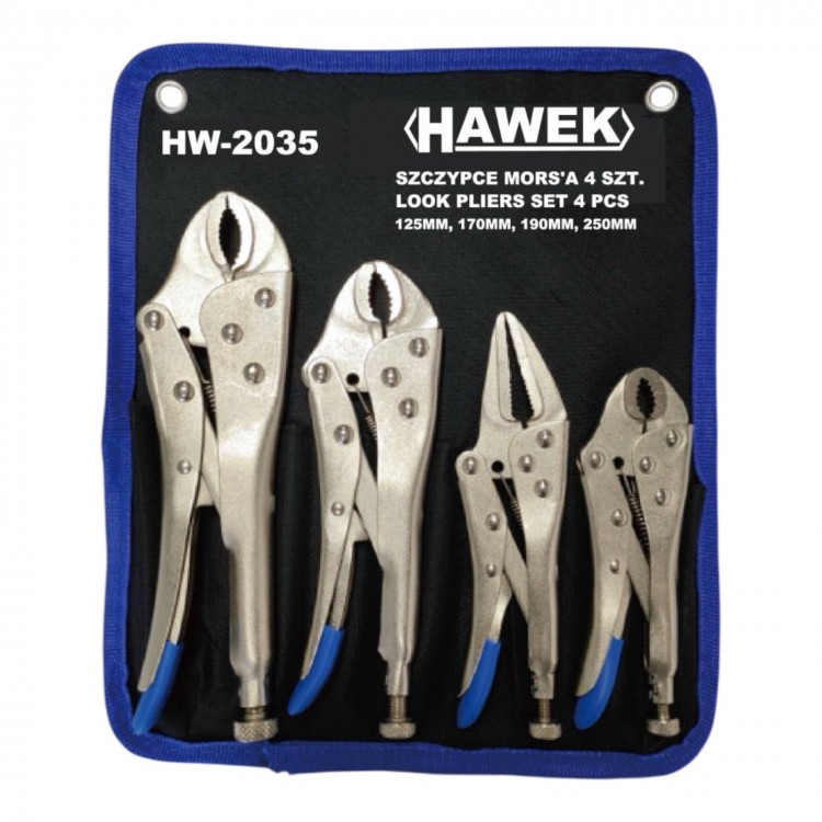 Комплект клещи чираци, 4 части HAWEK , HW-2035 Комплект клещи чираци, 4 части HAWEK , HW-2035