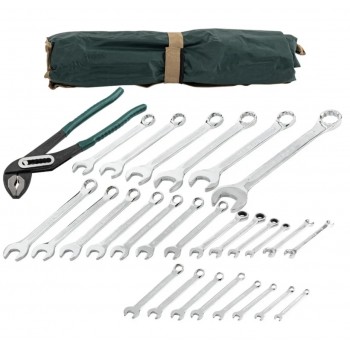 Звездогаечни Ключове Комбинирани от 6-36мм  – Rock Force 27 части + клещи гарги